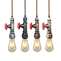 85-265V Rétro Pendentif Plafond E27 Lampe Ampoule Alliage 116cm Décoration De La Maison
