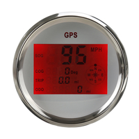 85mm 12 V 24 V numérique GPS compteur de vitesse odomètre 0-999 noeuds km / h mph avec rétro-éclairage pour yacht bateau
