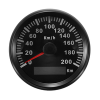85mm 200 KM / H Stainless GPS Compteur de vitesse Waterproof Digital Gauges Car Motorcucle