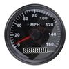 85MM noir en acier inoxydable GPS Compteur de vitesse 0-160MPH pour la moto de camion de voiture