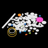 85pcs engrenage en plastique vitesse bricolage modèle de boîte de vitesses bricolage simple couche double couronne couro