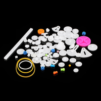 85pcs engrenage en plastique vitesse bricolage modèle de boîte de vitesses bricolage simple couche double couronne couro