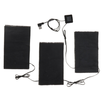 8.5W 5V 2.1A Chauffage USB 4 coussins 3 vitesses Gilet thermique Veste chauffante Moto Hiver chaud