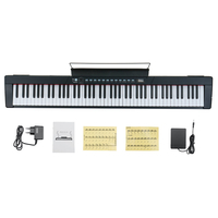 88 touches Piano numérique portable Clavier à vélocités standard Edition professionnelle Piano électronique