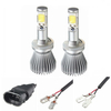 880 cob LED hi-lo faisceau phare voiture mise à niveau conversion lampe blanc pur H1 H3 Paire 22w 6000k