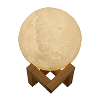 880ML Humidificateur Dair 3D Lune Lampe Diffuseur de Lumière Aroma Huile Essentielle USB Humidificateur À Ultrasons