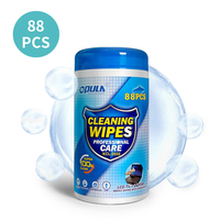 88 Pcs Téléphone Écran Stérilisation Stériliser 75% Dalcool Lingettes Humides Stérilisation Efficace Voiture Multif