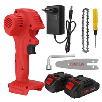 88V 4 pouces scie délagage électrique Portable petite scie à chaîne à bois Rechargeable avec 1/2 pièces Batterie