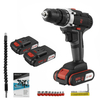 88VF perceuse électrique sans fil au lithium 25 + 1 vitesse Power Drill 20-30Nm Rechargable Outil électrique avec 1 ou 2