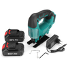88VF Scie sauteuse électrique sans fil Rechargeable Portable Travail du bois Bois Plastique Aluminium Outil de coupe ave