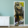 88X200cm pag imitative door 3d mur autocollant feu dragon tyrannosaurus dinosaure mur cadeau décoration