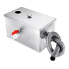 8LB 5GPM Gallons par minute Intercepteur en acier inoxydable de piège à graisse épaissi