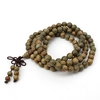 8mm 108 vert bois de santal Bouddhiste prière collier Mala collier
