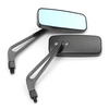 8mm 10mm Rectangle de moto en aluminium Retroviseur latéral universel