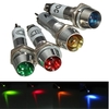 8mm 12V LED Indicateur davertissement du tableau de bord Lampe de signalisation