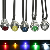 8mm LED indicateur indicateur lumineux lampe panneau pilote tableau de bord tableau de bord voiture bateau camion