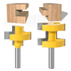 8mm tige T-Slot grande dent carrée Tenon fraise couteau à découper Rounter bits outil en bois pour le travail du bois