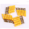 8mm x 40/60/80 / 100mm Boulons dexpansion en plastique jaune Croaker Vis autotaraudeuses pour tube dexpansion