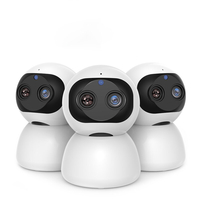 8MP HD Caméra de sécurité domestique WIFI intelligente à double objectif Caméra intérieure PTZ avec zoom 8, 0X Caméra de