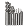 8pcs / set fraise fraise outils carbure monobloc fraise 4 fraises HSS 1 / 16-1 / 2 pouce