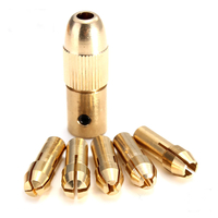8pcs 0.5-3mm petit ensemble de pince de mandrin de perceuse électrique ensemble de mandrin de foret hélico dal
