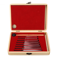 8Pcs 256Hz - Diagnostic médical et maillet en acier de diapason en acier de 512Hz