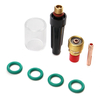 8Pcs 3 / 32inch TIG Soudage Torch Gas Objectif Pyrex Cup Kit pour Tig WP-9/20/25 Series