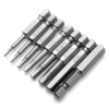 8pcs 50mm 1/4 pouce Hex Shank tête hexagonale magnétique tournevis Bits
