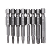 8Pcs 50mm Tournevis Magnétique Foret Set Hex Torx Tête Plate Sécurité Tamper Proof Tournevis Bit