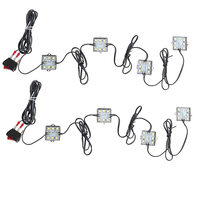 8pcs 60cm LED décoration de lit de camion Dome lumière DC 12V blanc étanche IP65 pour camion de boîte de travail