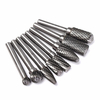 8pcs 6mm Shank Tungsten Steel Rotary Burr Set Rotary Cutter Files Outil de gravure CNC