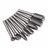 8pcs 6mm Shank Tungsten Steel Rotary Burr Set Rotary Cutter Files Outil de gravure CNC