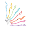8PCS Aluminium Soft Poignée Aiguilles Tricot Weave Craft Fil Crochet Crochets Set