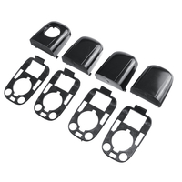 8Pcs Car Gloss Black Capuchon de poignée de porte gauche et droite pour Peugeot 307/C2 C3 2003-2009