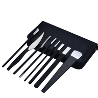 8pcs couteau de pédicure en acier inoxydable outil de soin des pieds professionnel pour éliminer la peau morte et les ca