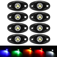 8pcs LED éclairage de dessous de pont atmosphère lampes de décoration offroad voiture camion bateau campeur SUV 6000K ét