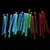 8pcs lumière solaire LED tubes à bulles chemin extérieur jardin lumières en plastique rechargeable