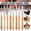8Pcs Tour Bois Tournant Ciseaux Tournage Sur Bois Sculpture Bois Outils À Main Ensembles