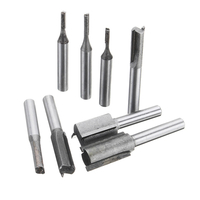 8pcs 1/4 pouce tige de routeur kit de profilage de coupe outils de coupe bois de coupe