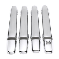 8 pcsensemble ABS chrome 4 poignées de porte couvre pour Mitsubishi Outlander Lancer Sedan Evo