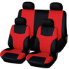 8pcs polyester tissu voiture housse de siège complet coussin protecteur avant arrière 4 têtes universelles