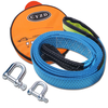 8Tons Car Towing Rope Strape Cable With U Hooks Shackle High Strength Nylon With Reflective Light For Car Truck Trailer