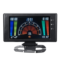 8V-18V 12V 6 en 1 LCD Numérique Jauge Pression Dhuile Tension Eau Huile Température Tachymètre TPM Voiture