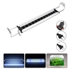8W 26 LED Aquarium Fish Tank Light Panel Bleu + Lampe blanche réglable en aluminium
