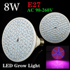 8W E27 Croissance des plantes de jardin LED Lumière de semis dusine de serre dampoule