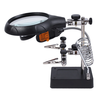 8X Adjustable High Magnification Glass Desktop Magnifier 6 LED Lights for Perfect Illumination Lightweight Portable Deta