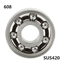 8x22x7mm AISI420 en acier inoxydable 608 roulement à billes Nano Steel Balls pour Fidget Hand Spinner