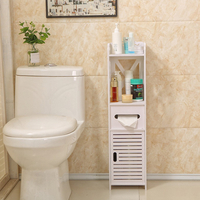 8x8x31inch armoire de salle de bain porte-rouleau de papier toilette armoire de salle de bain étagère de salle de bain