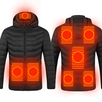 8 zones de chauffage USB manteau chauffant électrique unisexe veste à capuche chaude dhiver