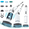 9-In-1 Retractable High-Power Multi-Function Electric Cleaning Brush for Kitchen And Bathroom Waterproof with Digital Di
